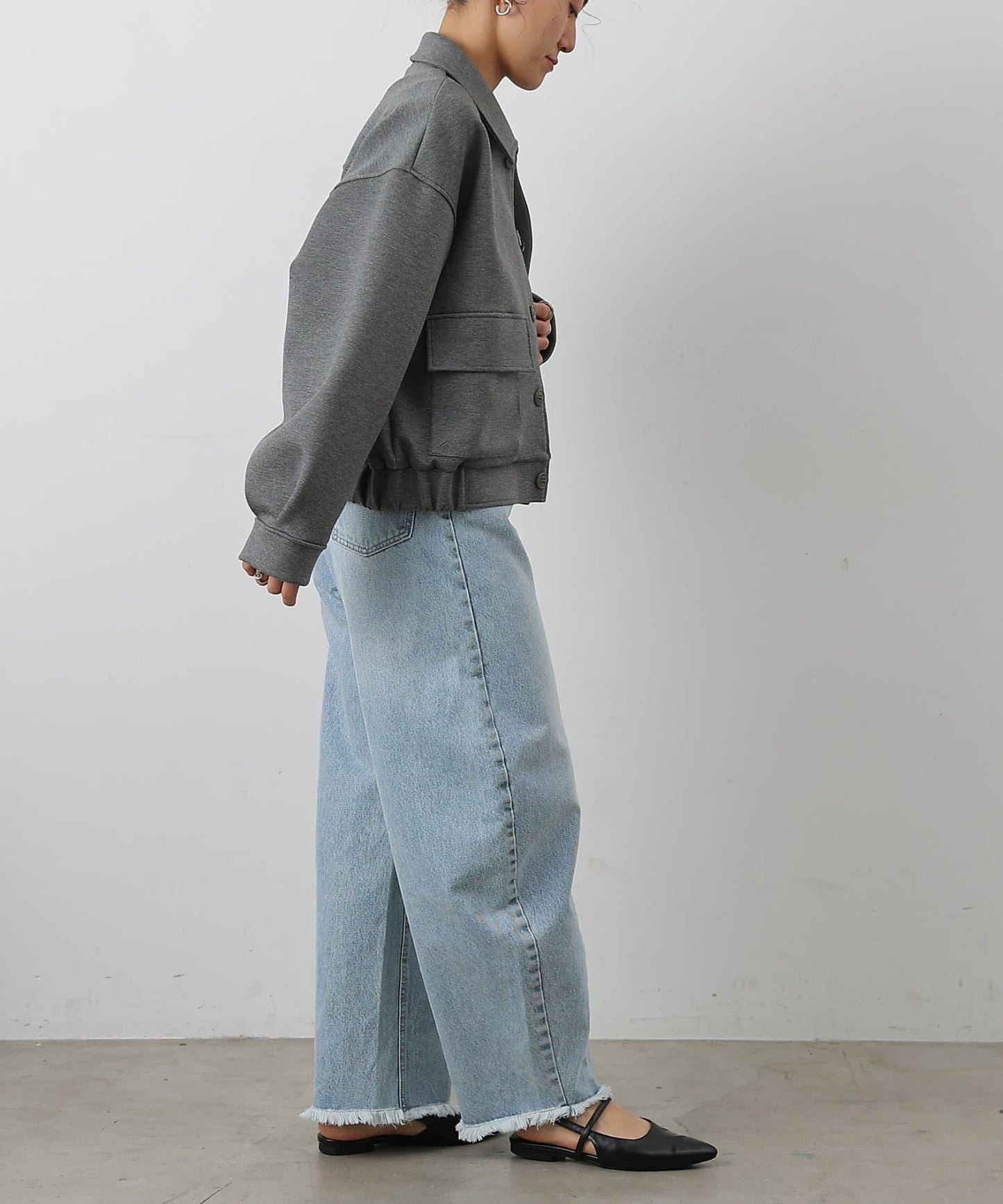 【復刻】弧形牛仔褲