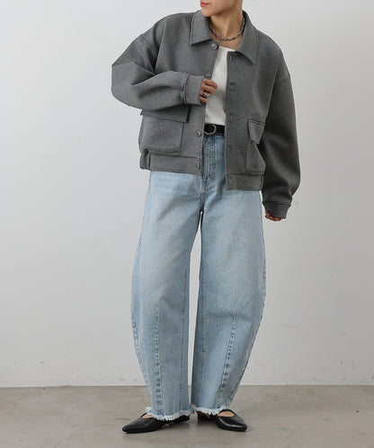 【復刻】弧形牛仔褲