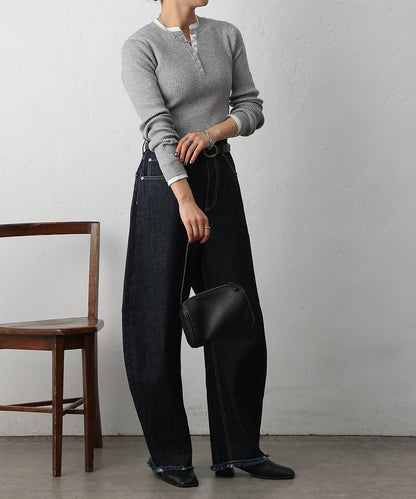 【復刻】弧形牛仔褲