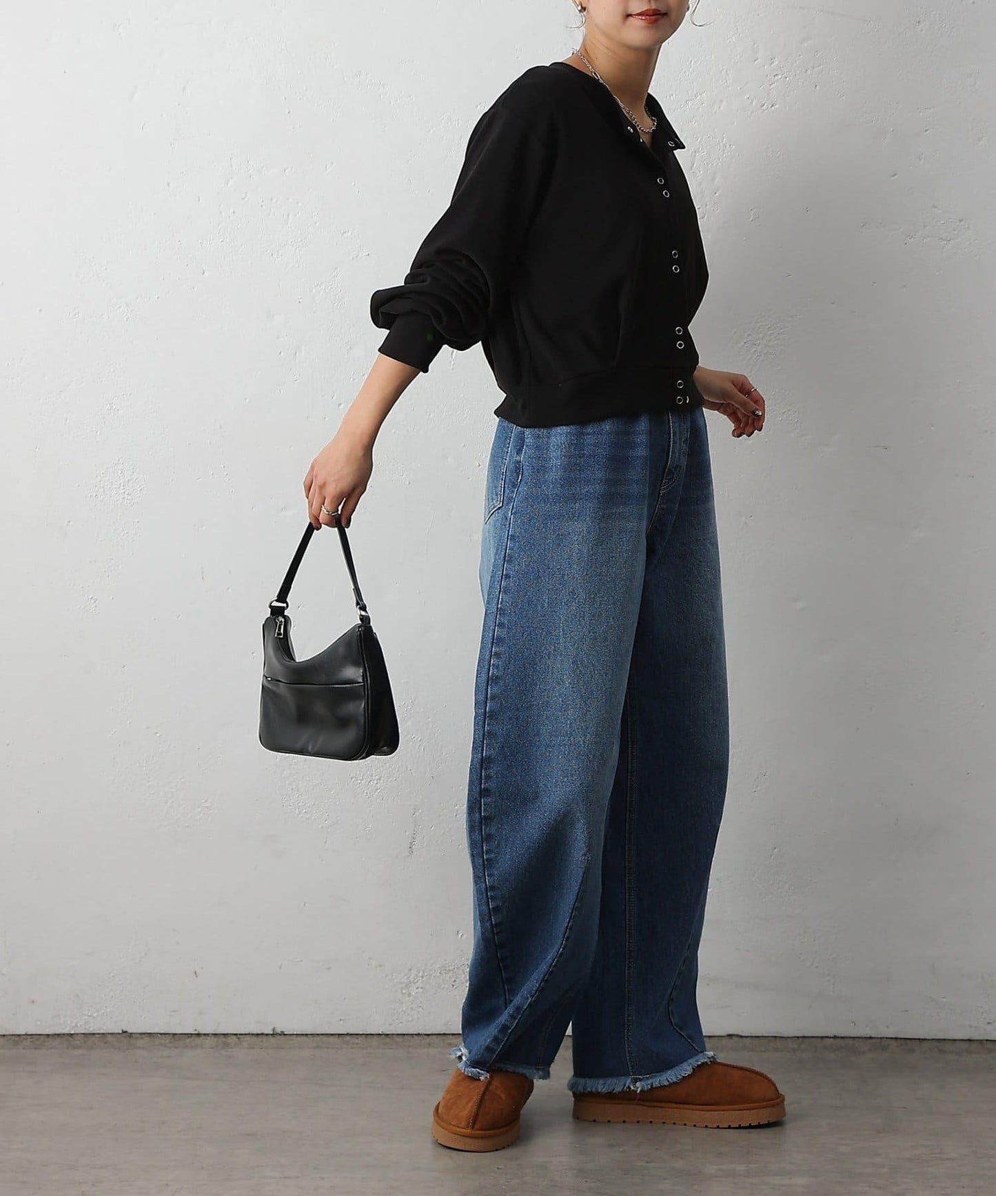 【復刻】弧形牛仔褲