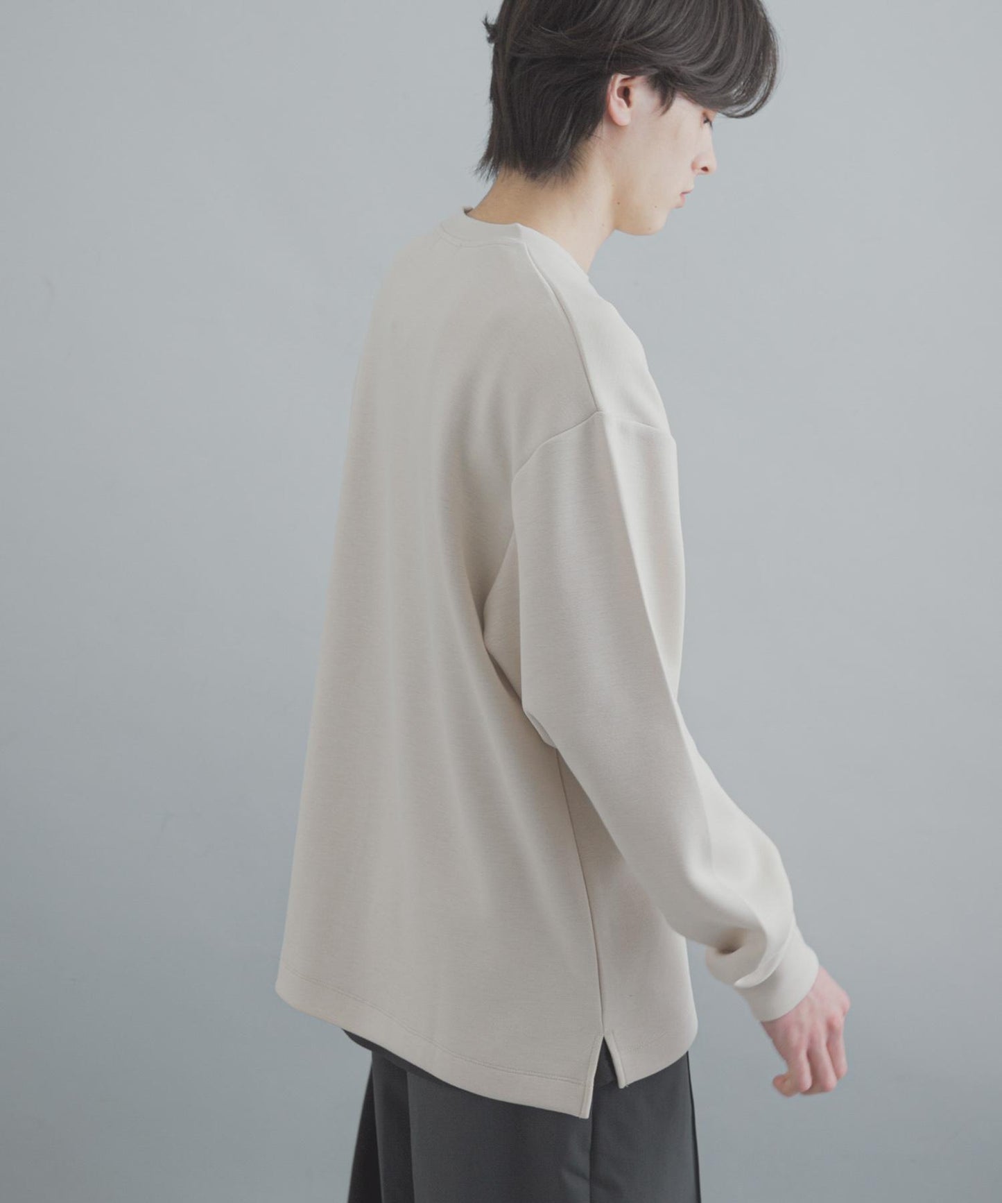 部分色 刺繡加厚長袖T恤