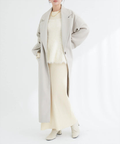 露背荷葉邊吊帶背心+針織連衣裙