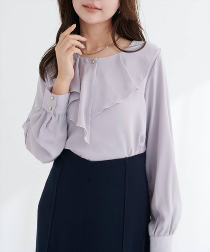 前荷葉邊襯衫