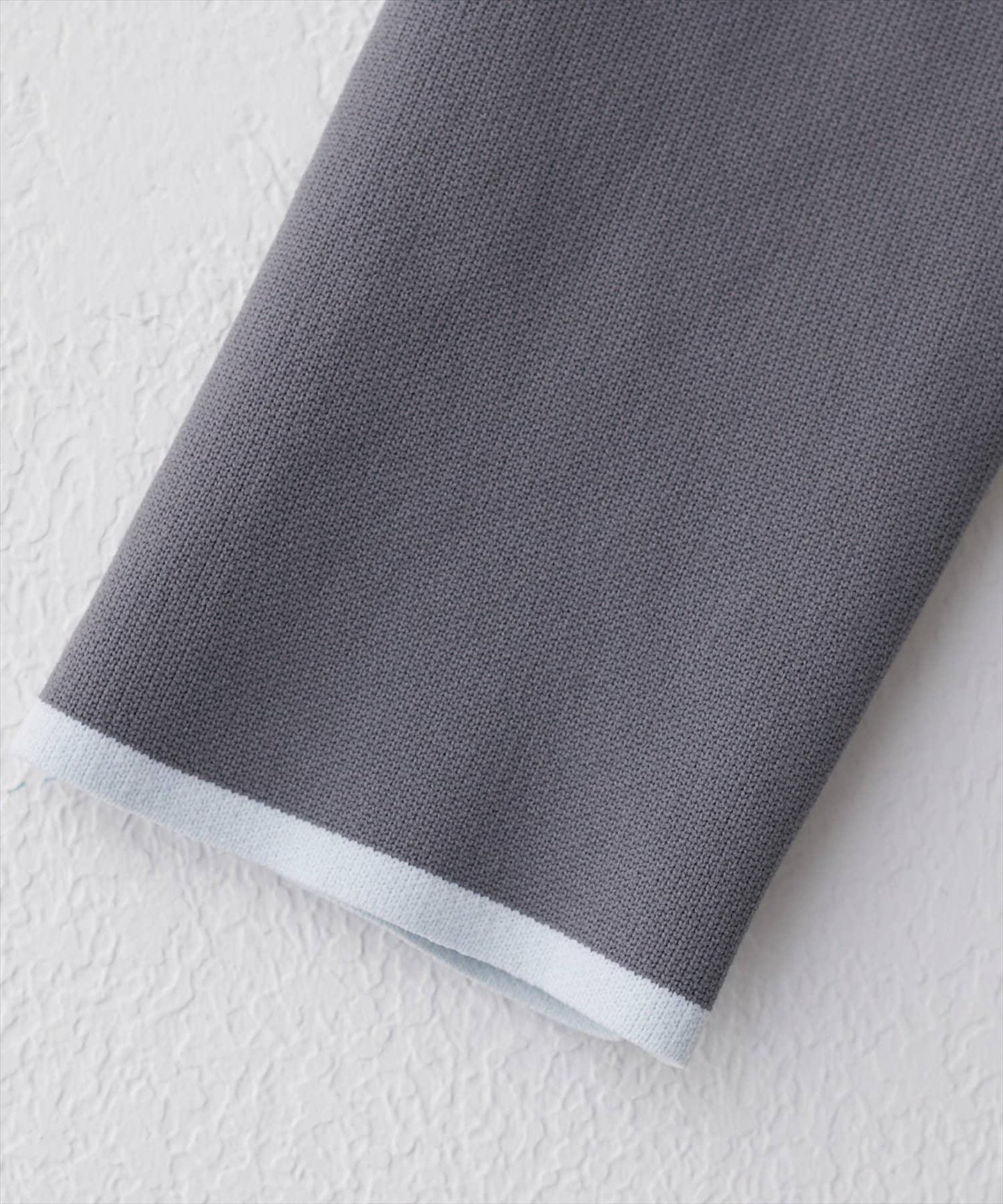 袖口拼色短款開衫