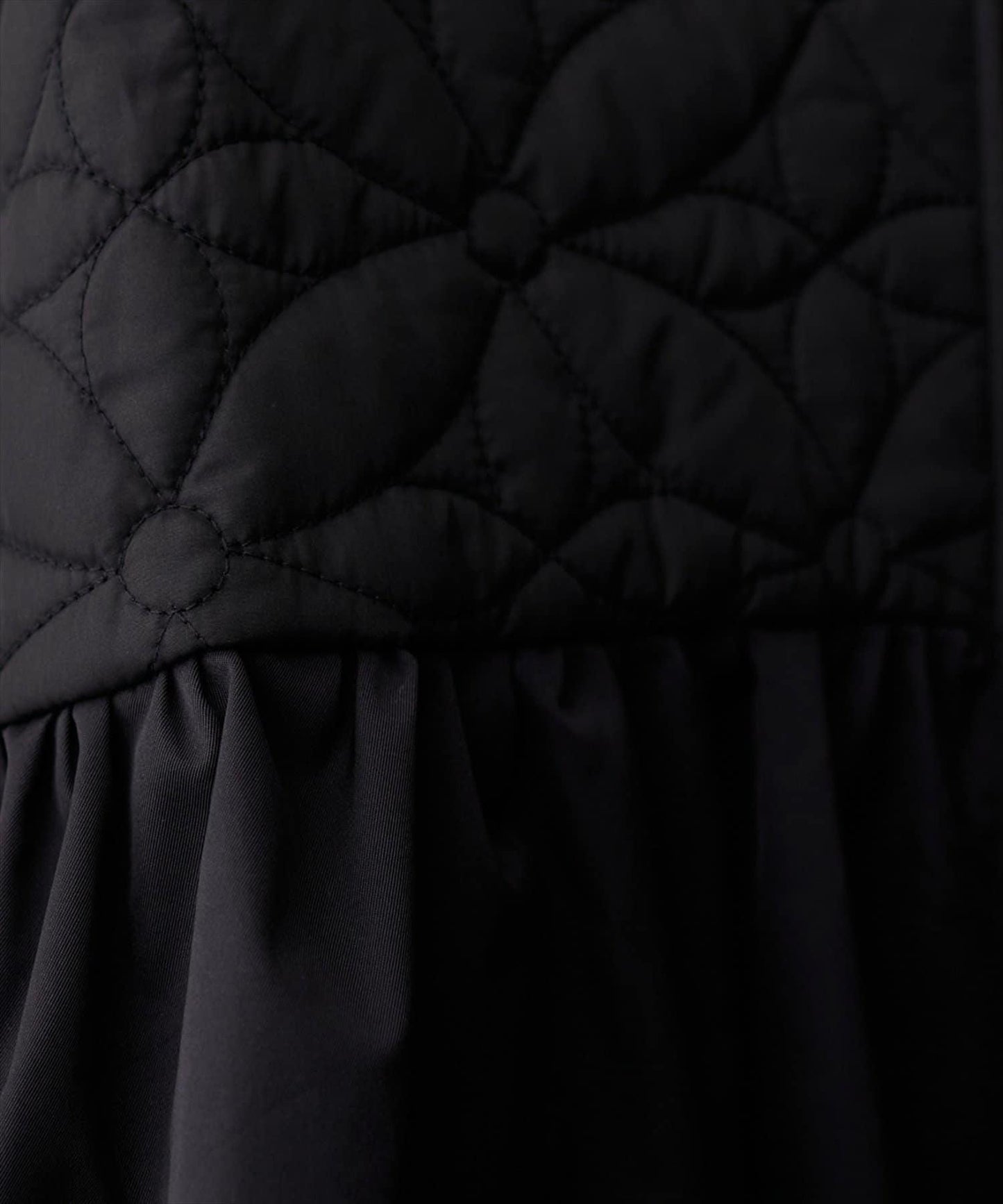 花卉絎縫荷葉邊短外套