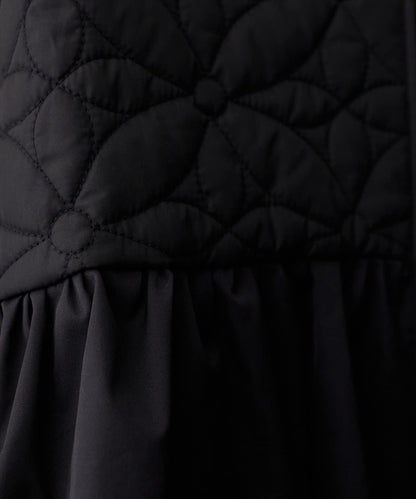 花卉絎縫荷葉邊短外套