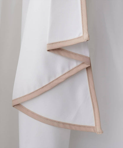 拼色蝴蝶結兩穿襯衫