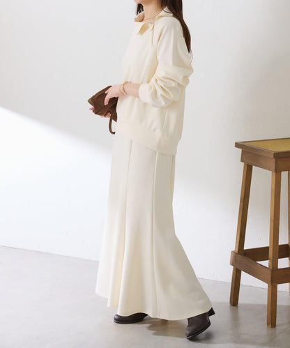 【舒適/百搭】不對稱半拉鍊套裝