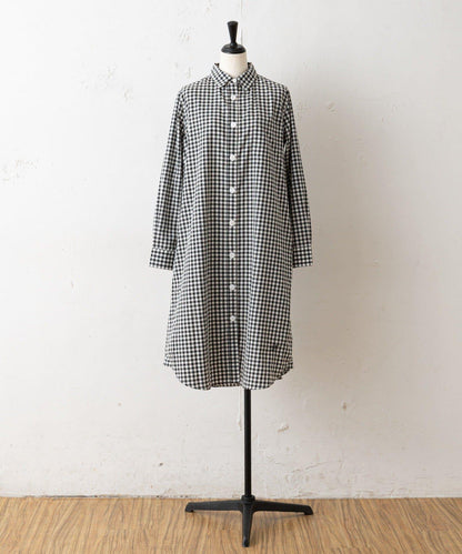 格紋襯衫連衣裙