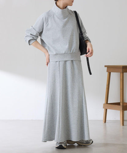 【舒適/百搭】不對稱半拉鍊套裝