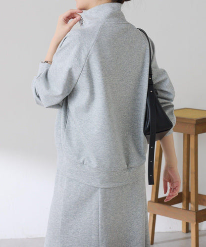 【舒適/百搭】不對稱半拉鍊套裝