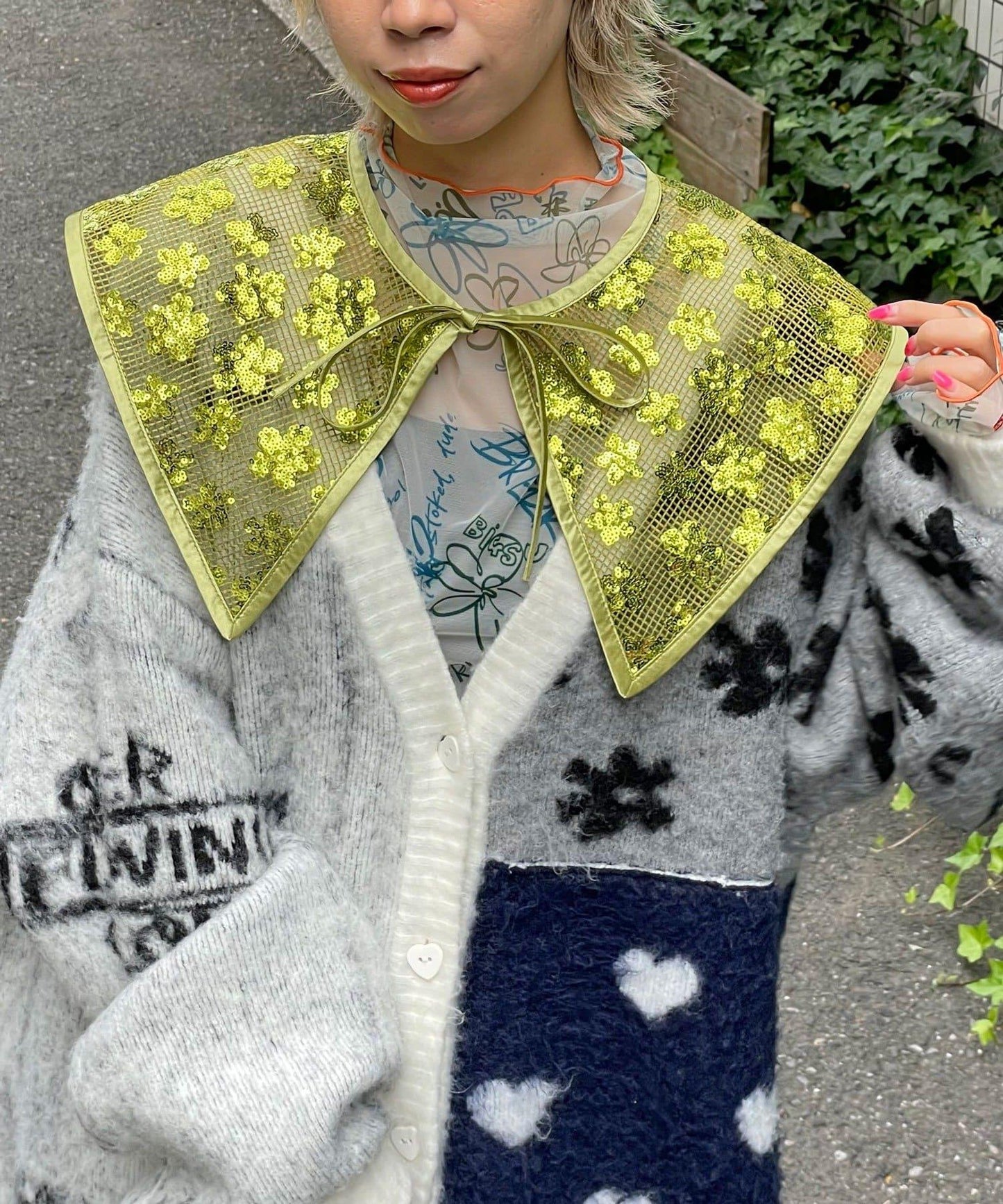 【Ciaopanic】H.S亮片裝飾領飾