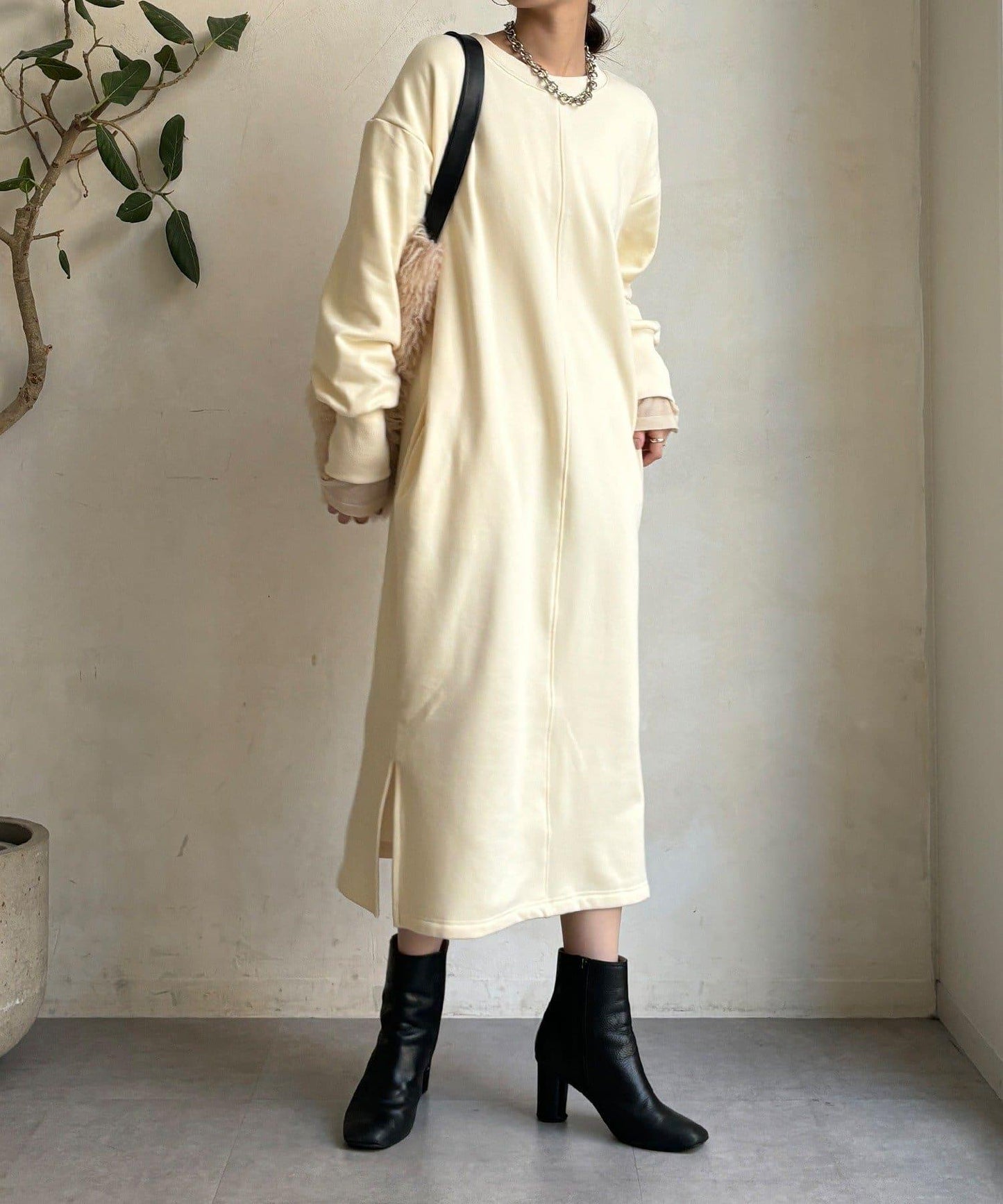 加絨衛衣連衣裙