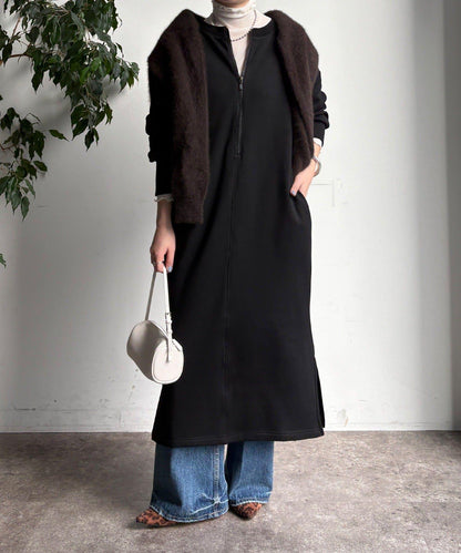 加絨衛衣連衣裙