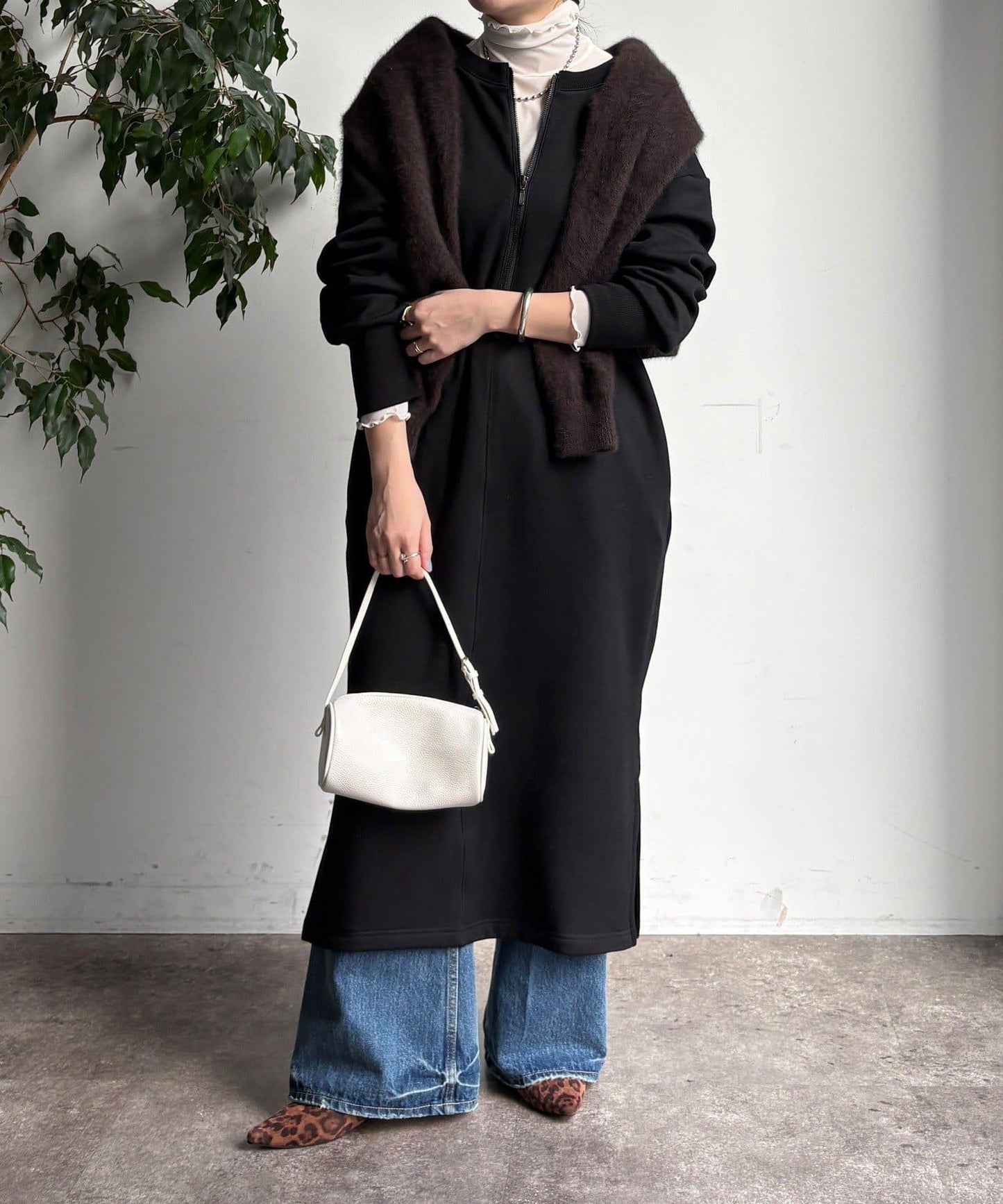 加絨衛衣連衣裙