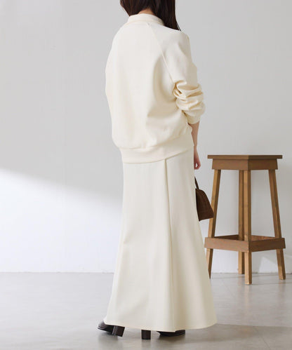 【舒適/百搭】不對稱半拉鍊套裝