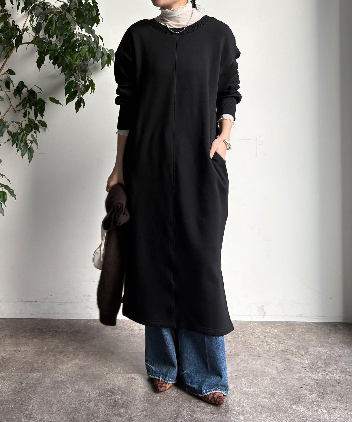 加絨衛衣連衣裙