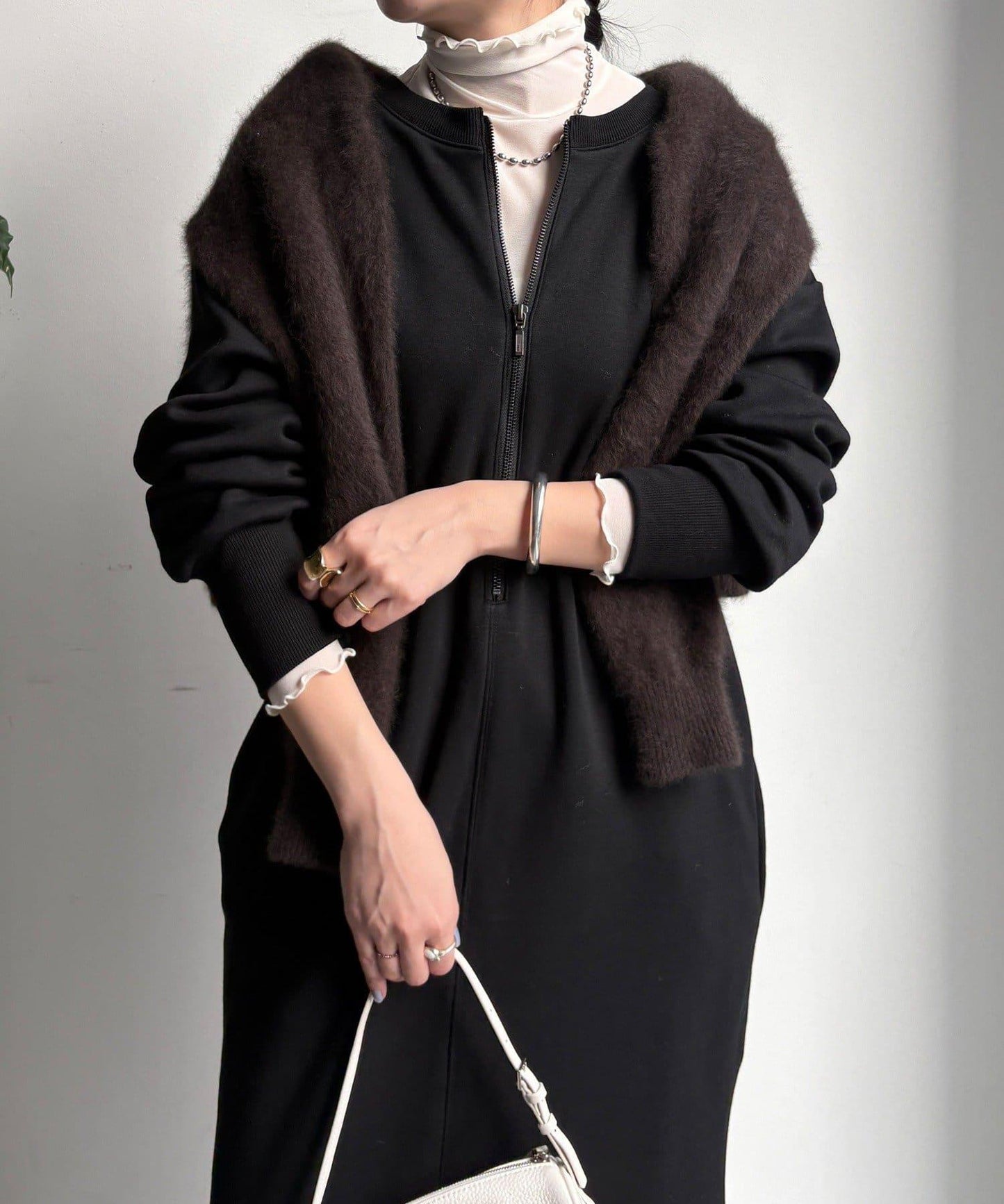 加絨衛衣連衣裙