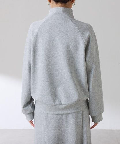 【舒適/百搭】不對稱半拉鍊套裝