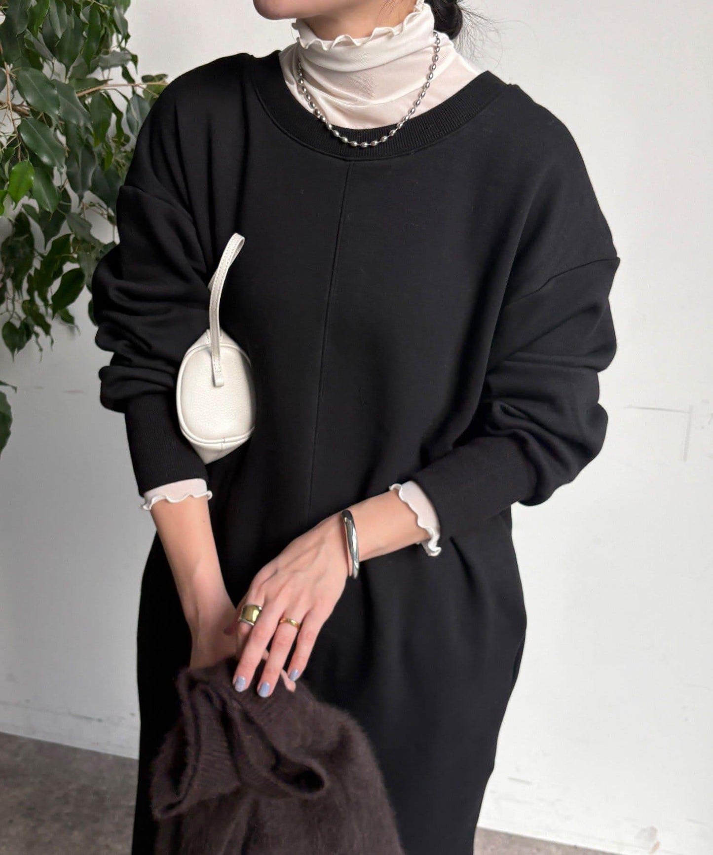 加絨衛衣連衣裙