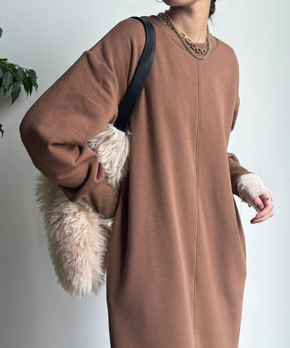 加絨衛衣連衣裙