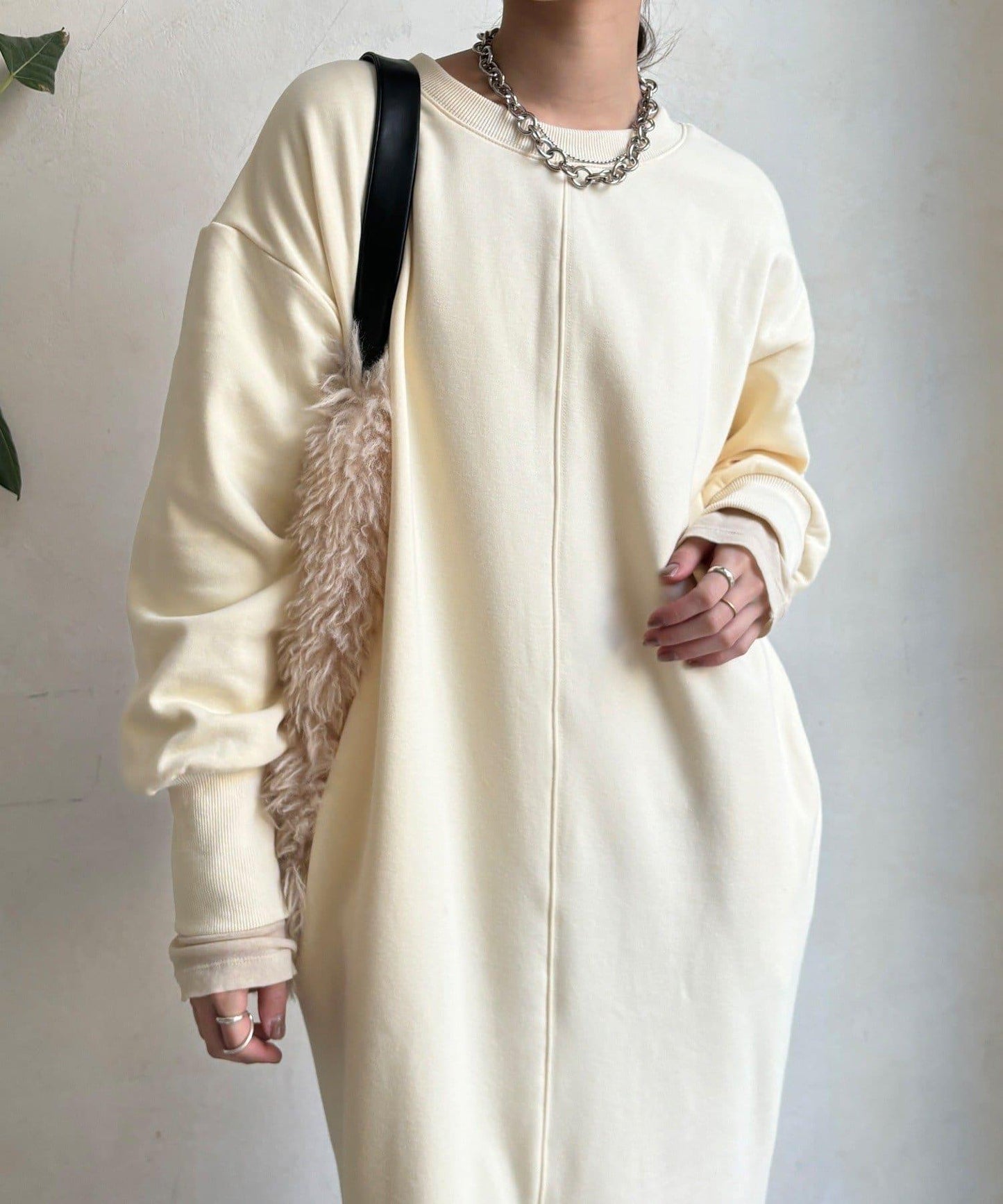 加絨衛衣連衣裙