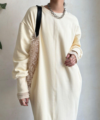 加絨衛衣連衣裙