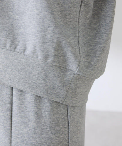 【舒適/百搭】不對稱半拉鍊套裝