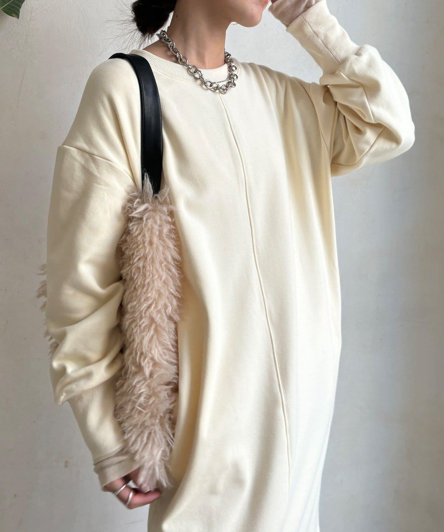 加絨衛衣連衣裙