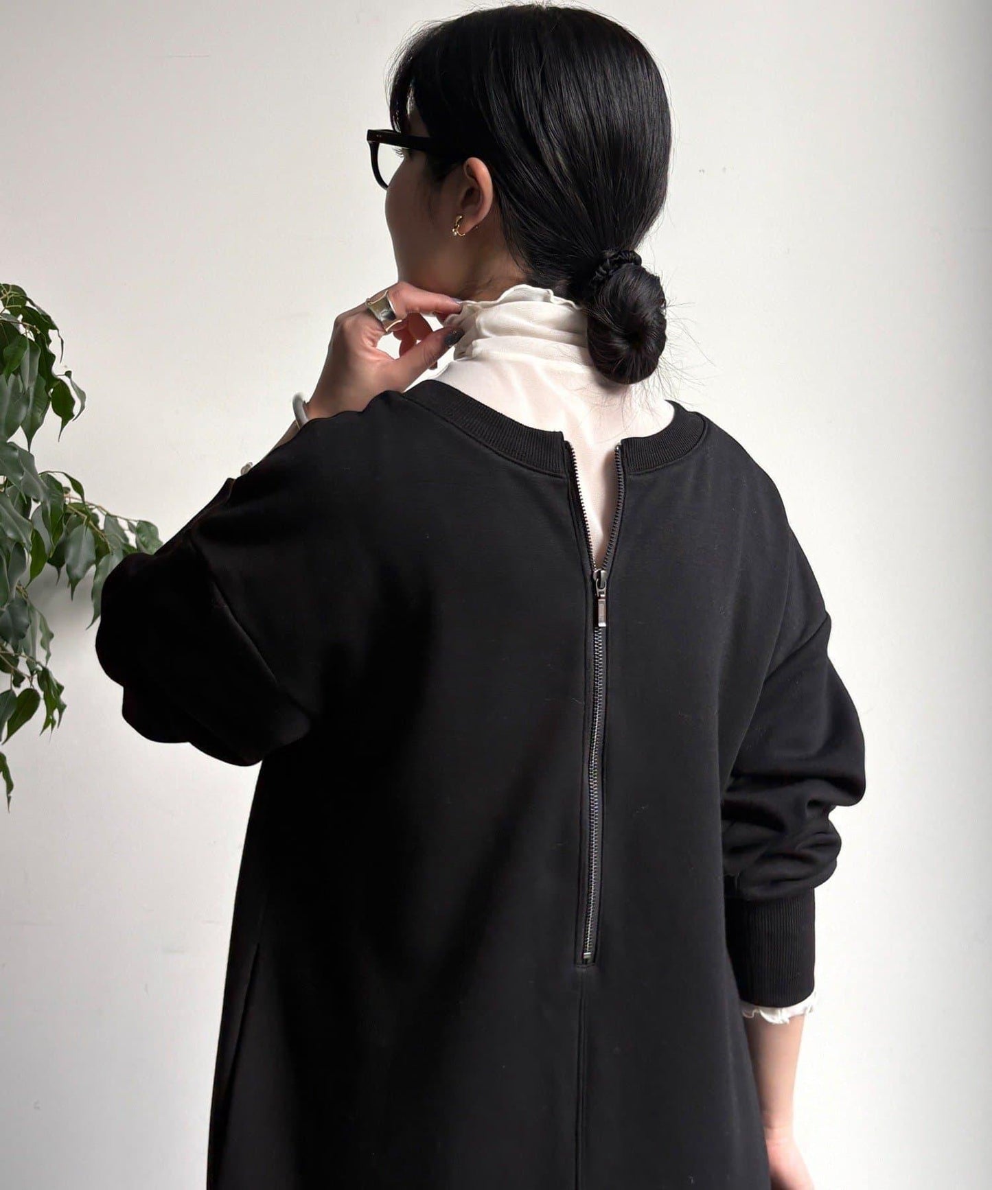 加絨衛衣連衣裙