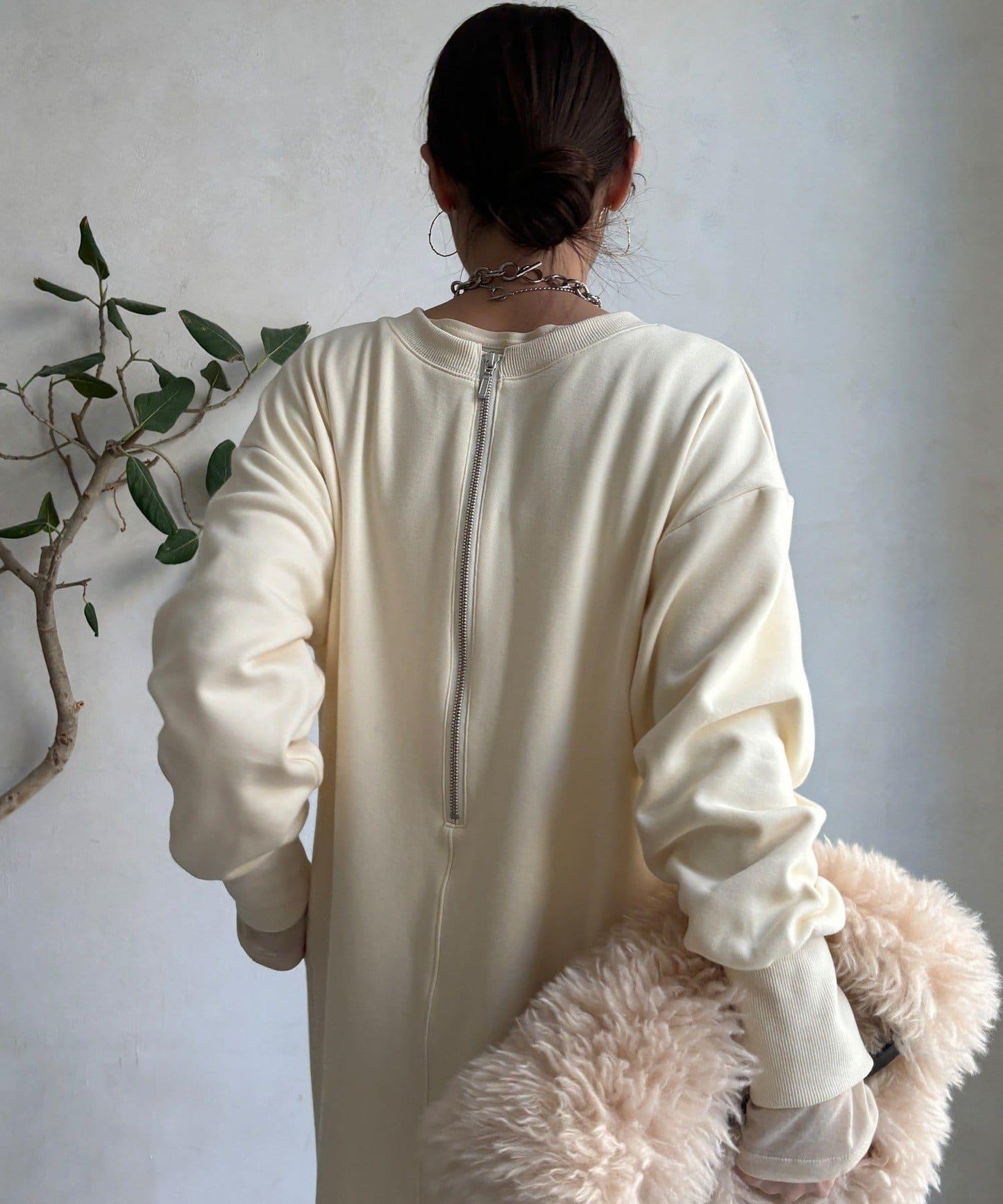 加絨衛衣連衣裙