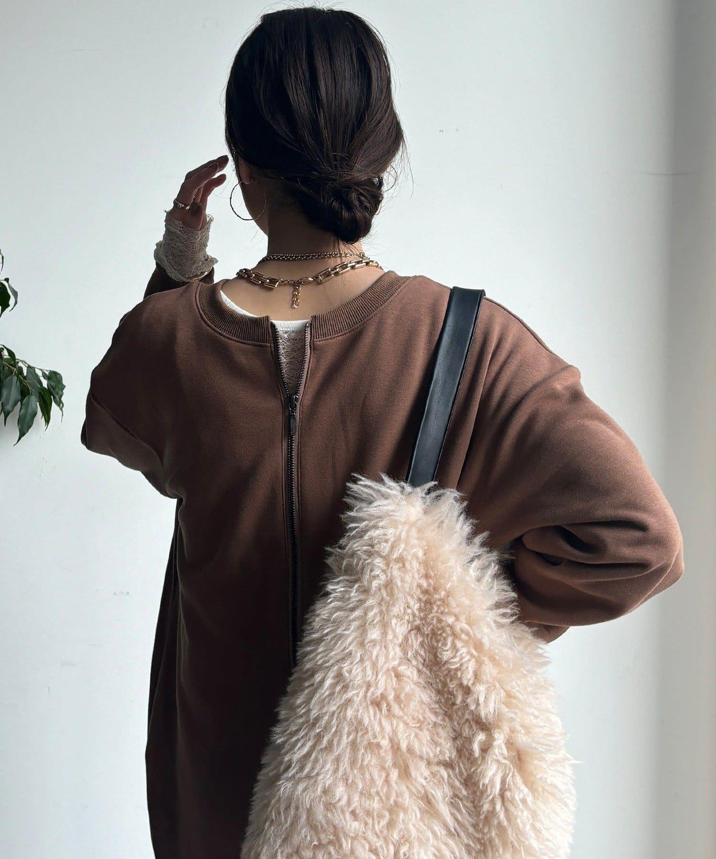 加絨衛衣連衣裙