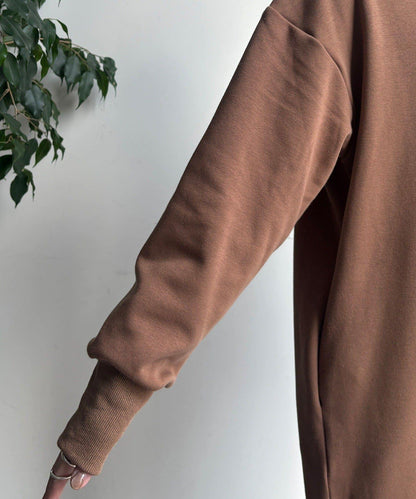 加絨衛衣連衣裙