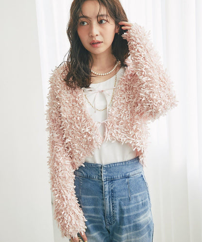 膠帶紗線前後兩穿開衫