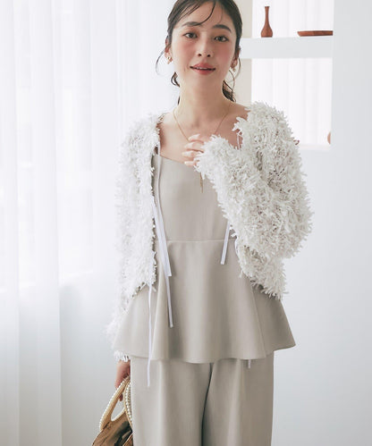 膠帶紗線前後兩穿開衫