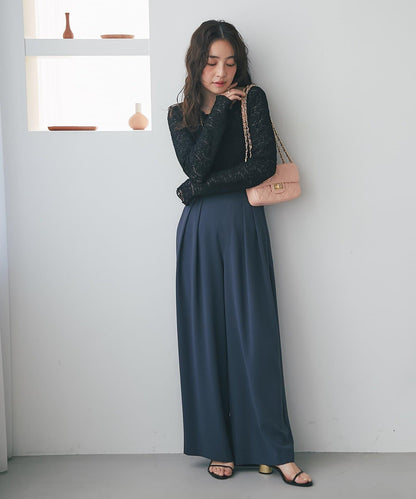 蕾絲彈力雙面可穿套頭衫