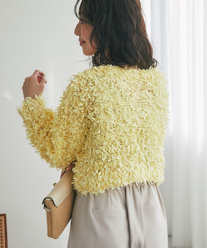 膠帶紗線前後兩穿開衫