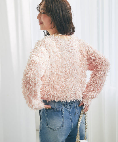 膠帶紗線前後兩穿開衫