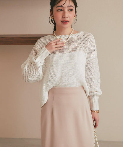 【復刻・新色黃色登場】亮片麻花針織衫