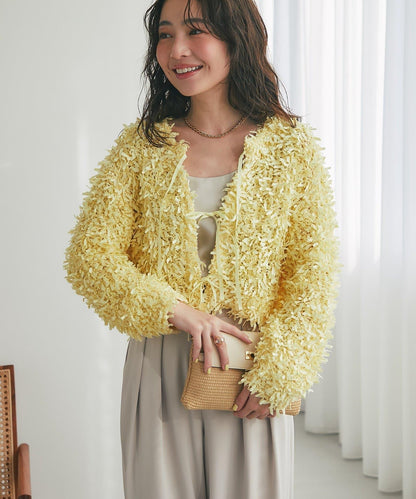 膠帶紗線前後兩穿開衫