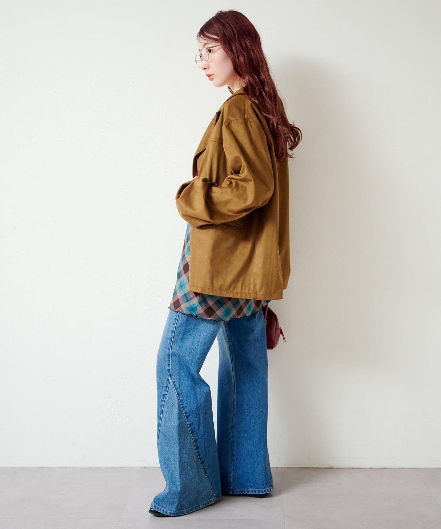 拼接透視半身裙