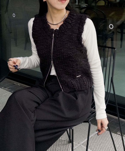 【CAPRICIEUX LE'MAGE】手工編織背心