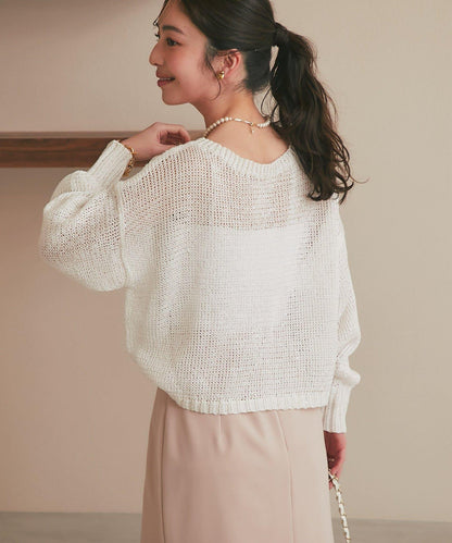 【復刻・新色黃色登場】亮片麻花針織衫