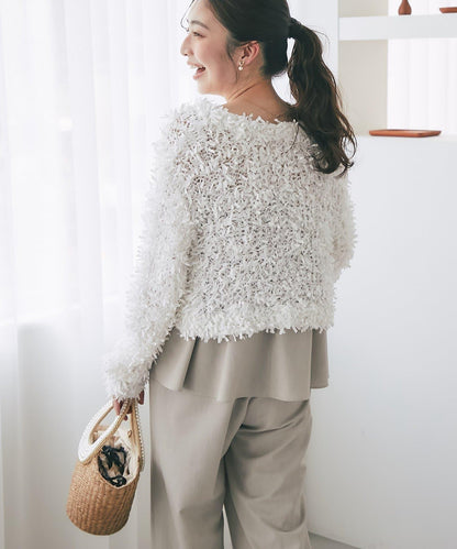 膠帶紗線前後兩穿開衫