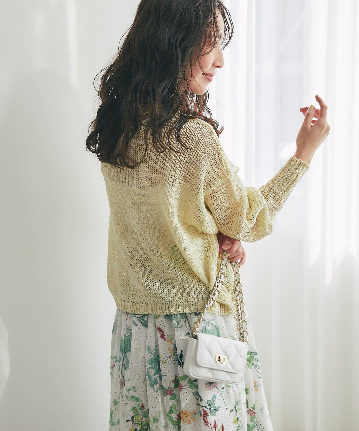 【復刻・新色黃色登場】亮片麻花針織衫