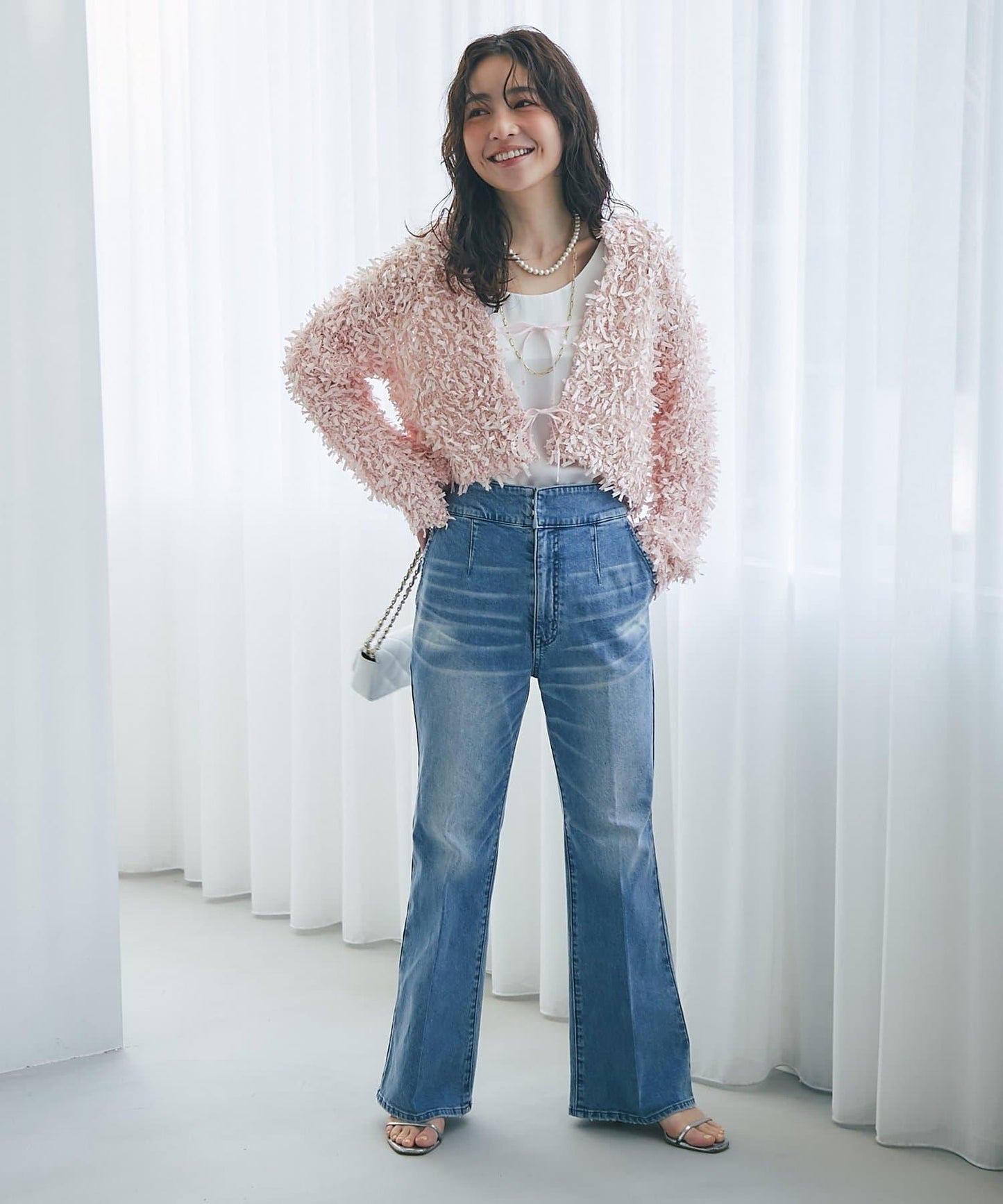 膠帶紗線前後兩穿開衫