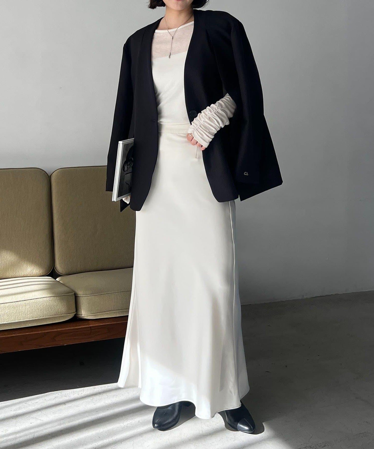 開叉袖西裝外套