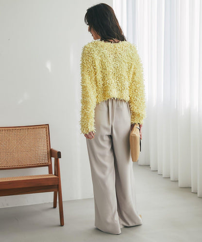 膠帶紗線前後兩穿開衫