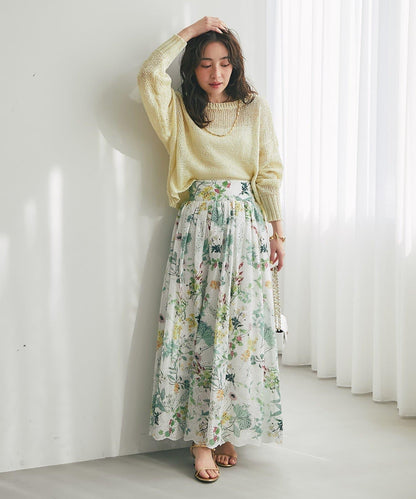 【復刻・新色黃色登場】亮片麻花針織衫