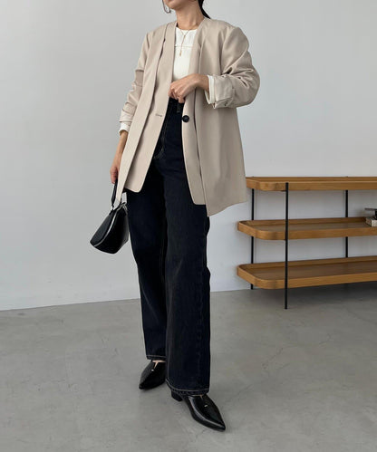 開叉袖西裝外套